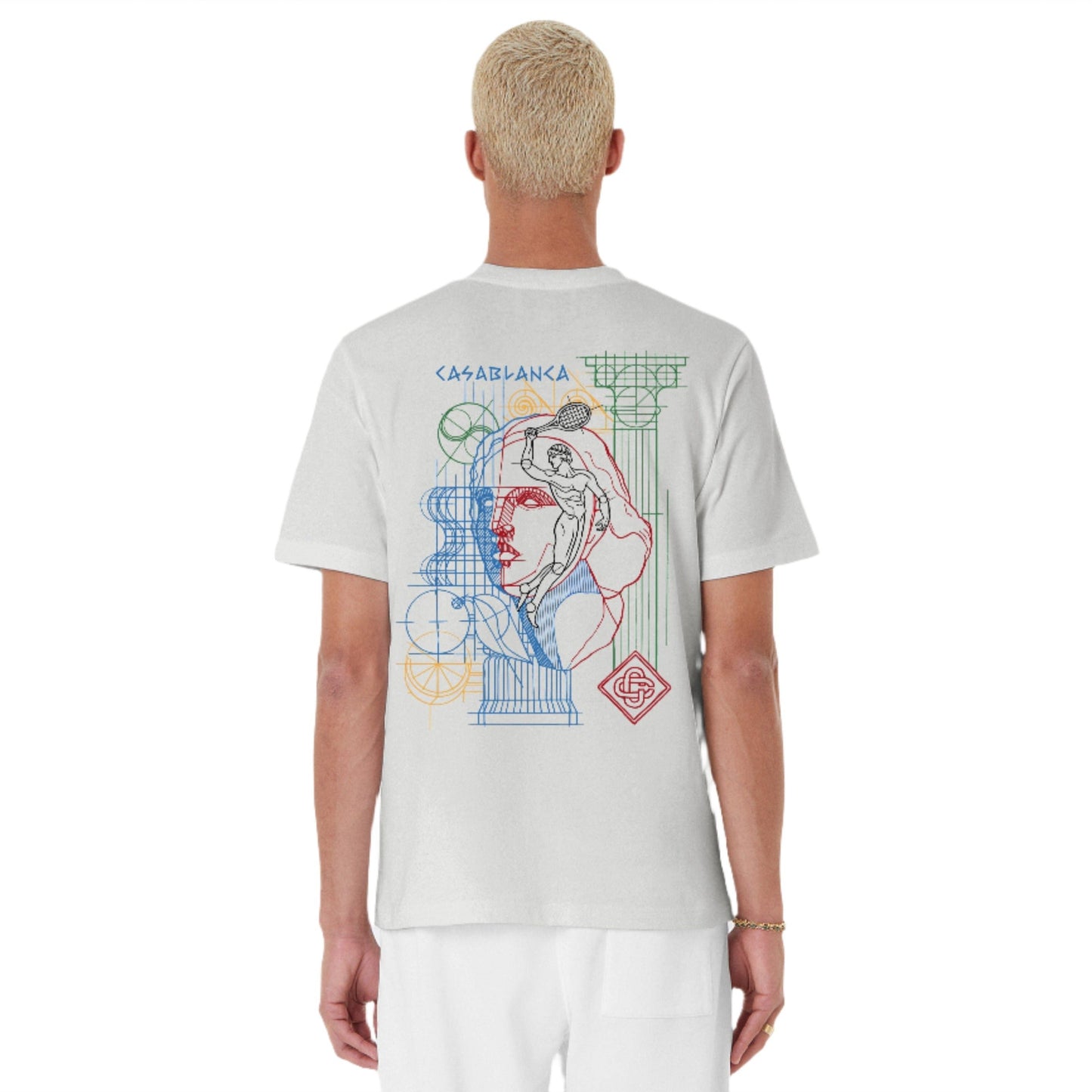 TENNIS PLAY IN PROGRESS TEE