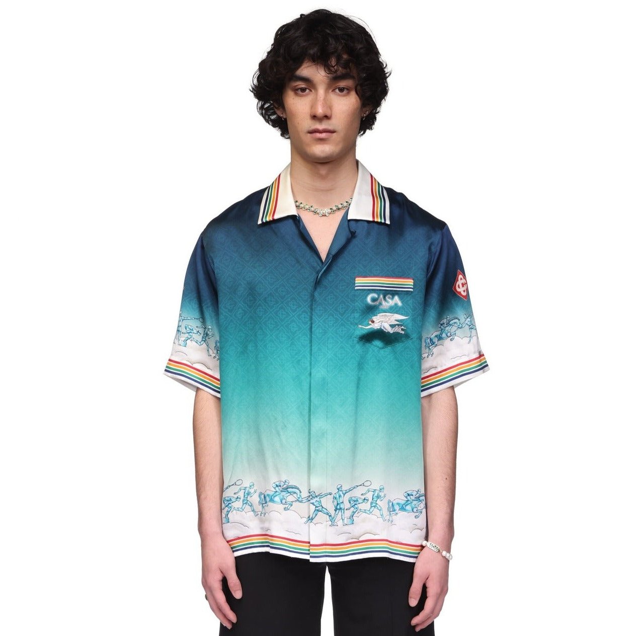 LA DÉESSE DU STADE SILK SHIRT