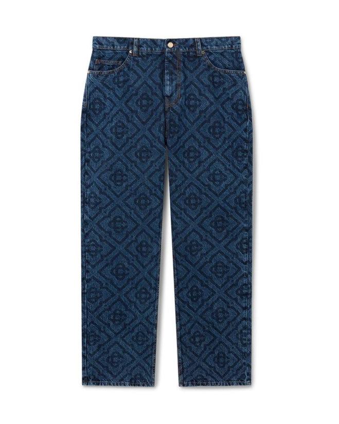 DARK VINTAGE MONOGRAM JEANS